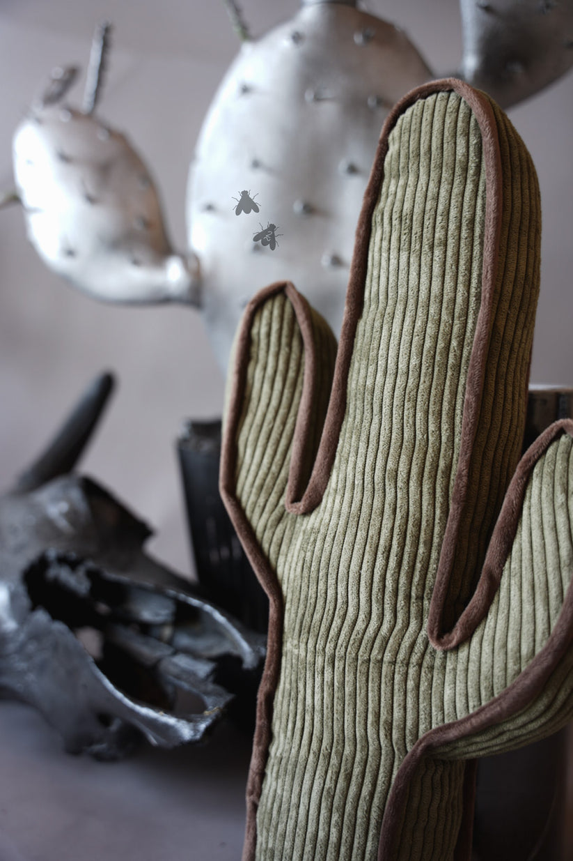 The Corduroy Kick a Cactus Shaped Pillow (Multiple Colors)