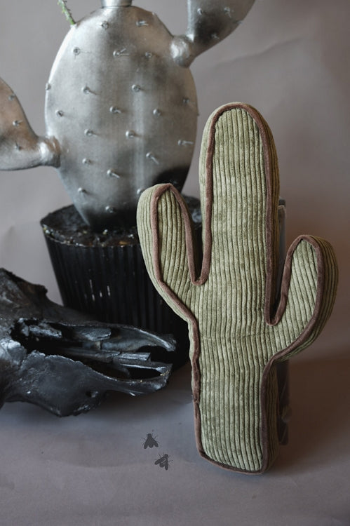 The Corduroy Kick a Cactus Shaped Pillow (Multiple Colors)