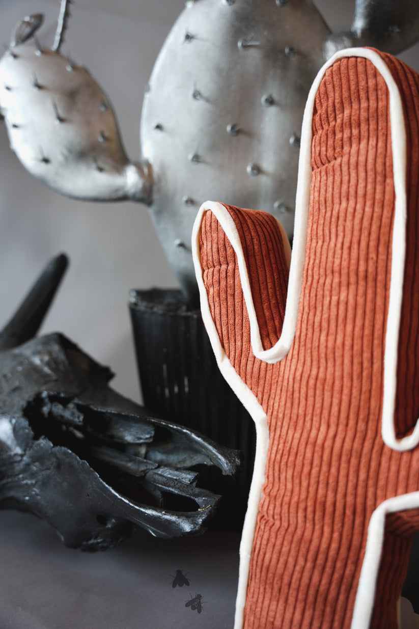 The Corduroy Kick a Cactus Shaped Pillow (Multiple Colors)