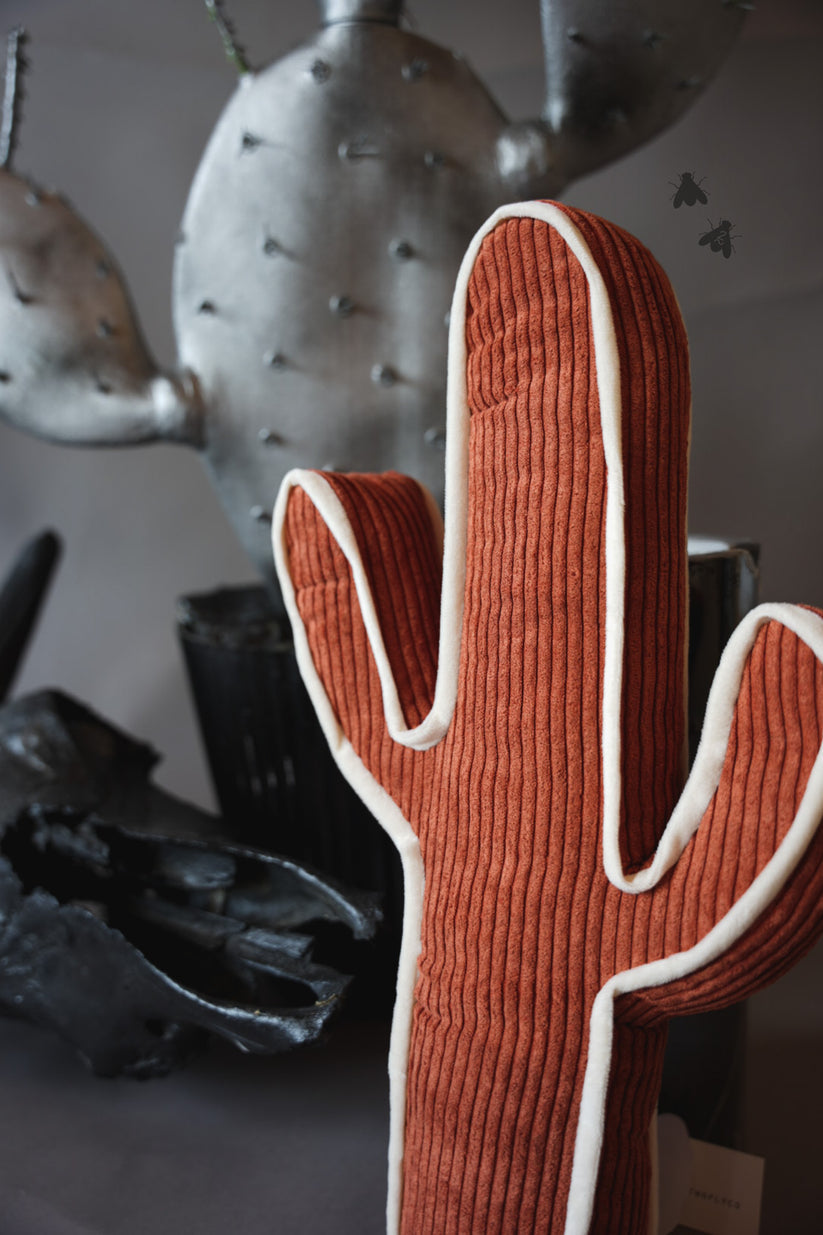 The Corduroy Kick a Cactus Shaped Pillow (Multiple Colors)