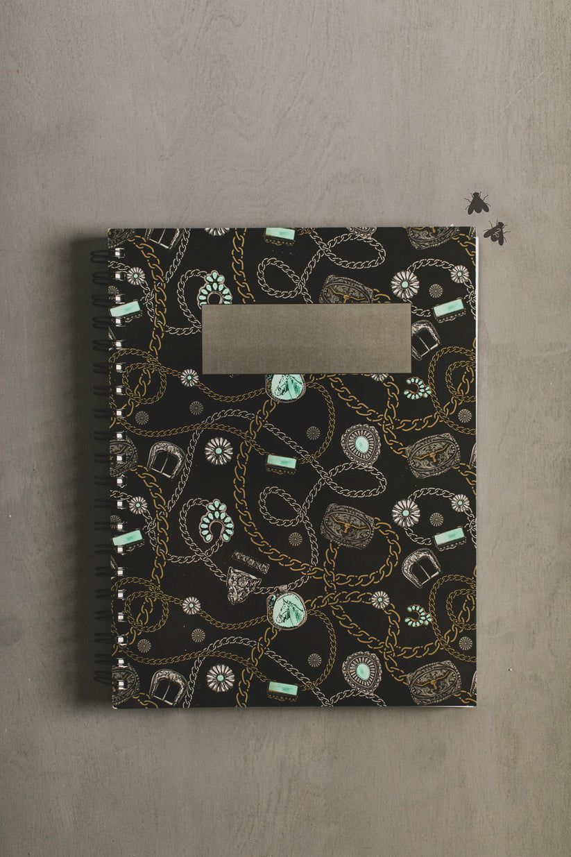 The Lux Black Noteworthy Spiral Notebook