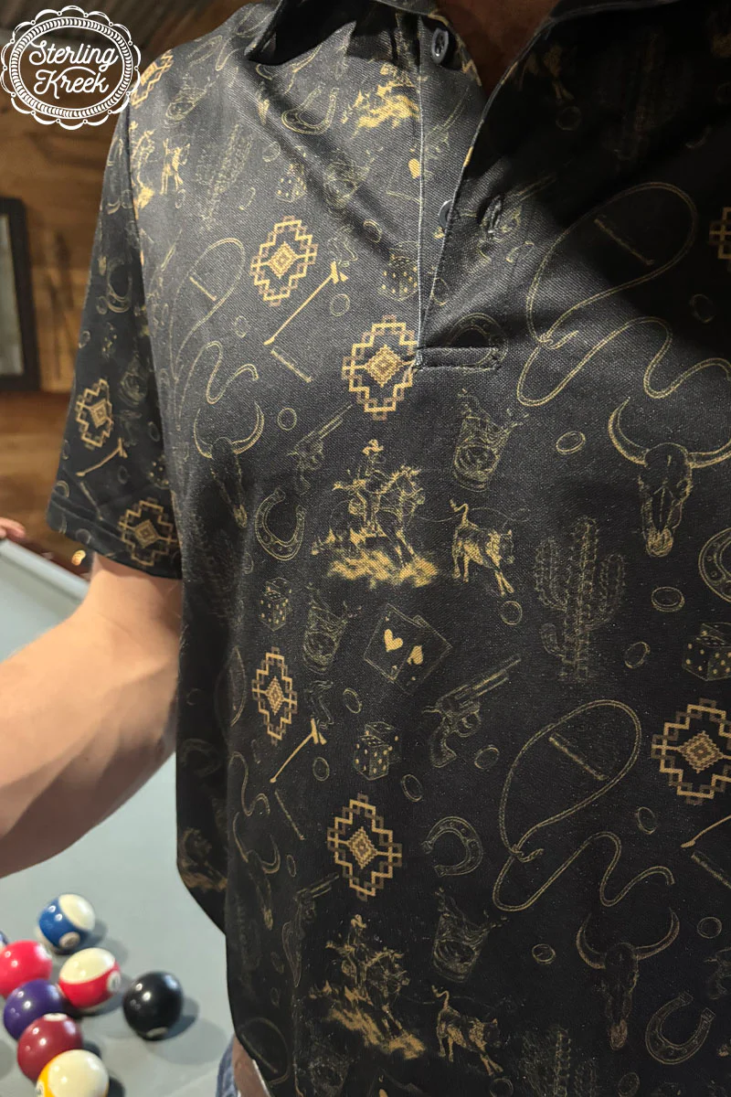 The Western Gambler Polo Top