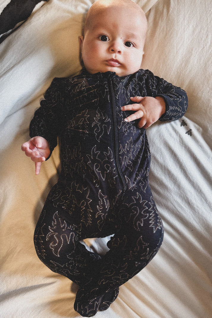 The Midnight Mesa Footie Pajamas