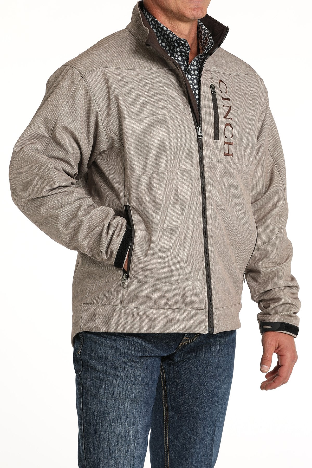 The Cinch Men's Tan Bonded Jacket