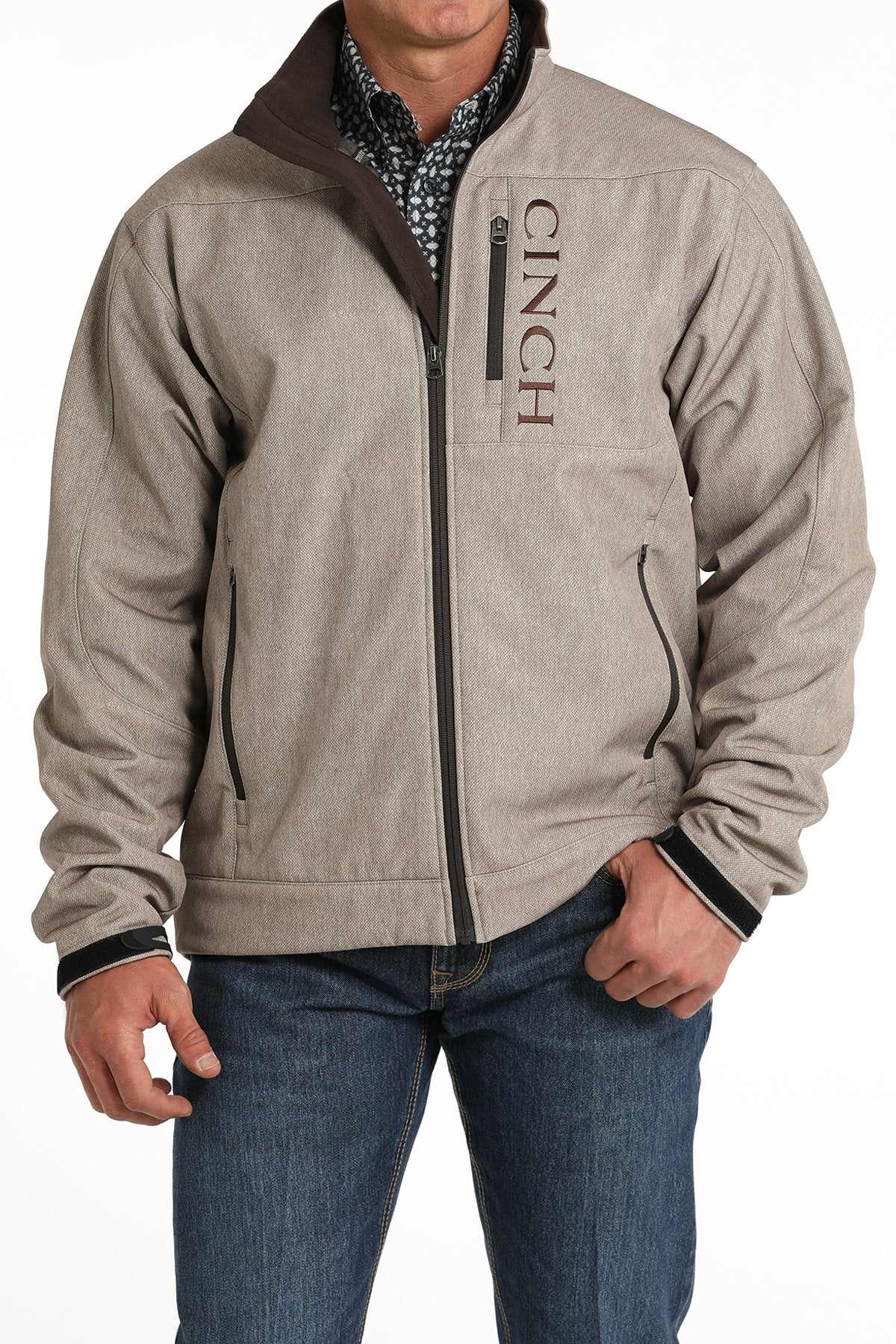 The Cinch Men's Tan Bonded Jacket