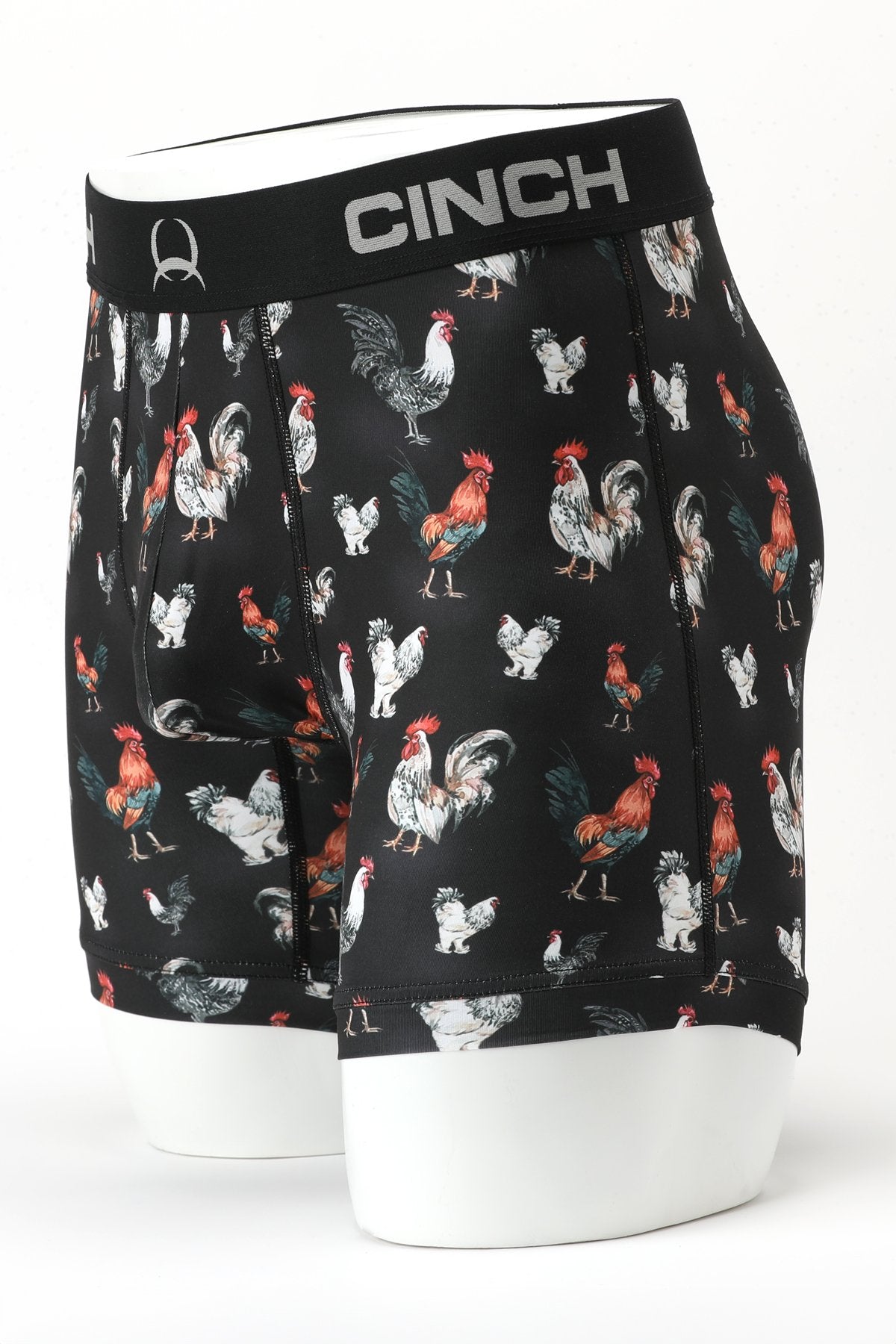 Cinch Mens Rooster Print 6" Boxer Briefs