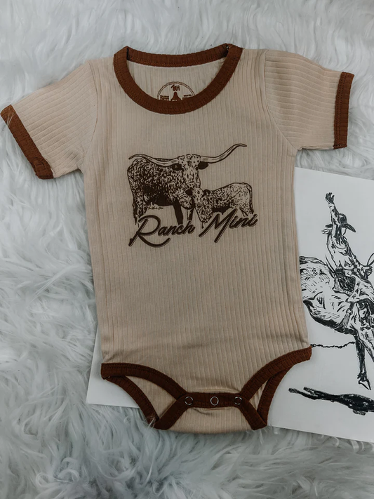 The Ranch Mini Rural Ribbed Onesie