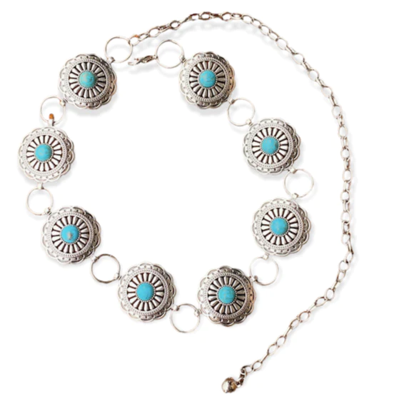 The Kids Turquoise Concho Belt (Multiple Styles)