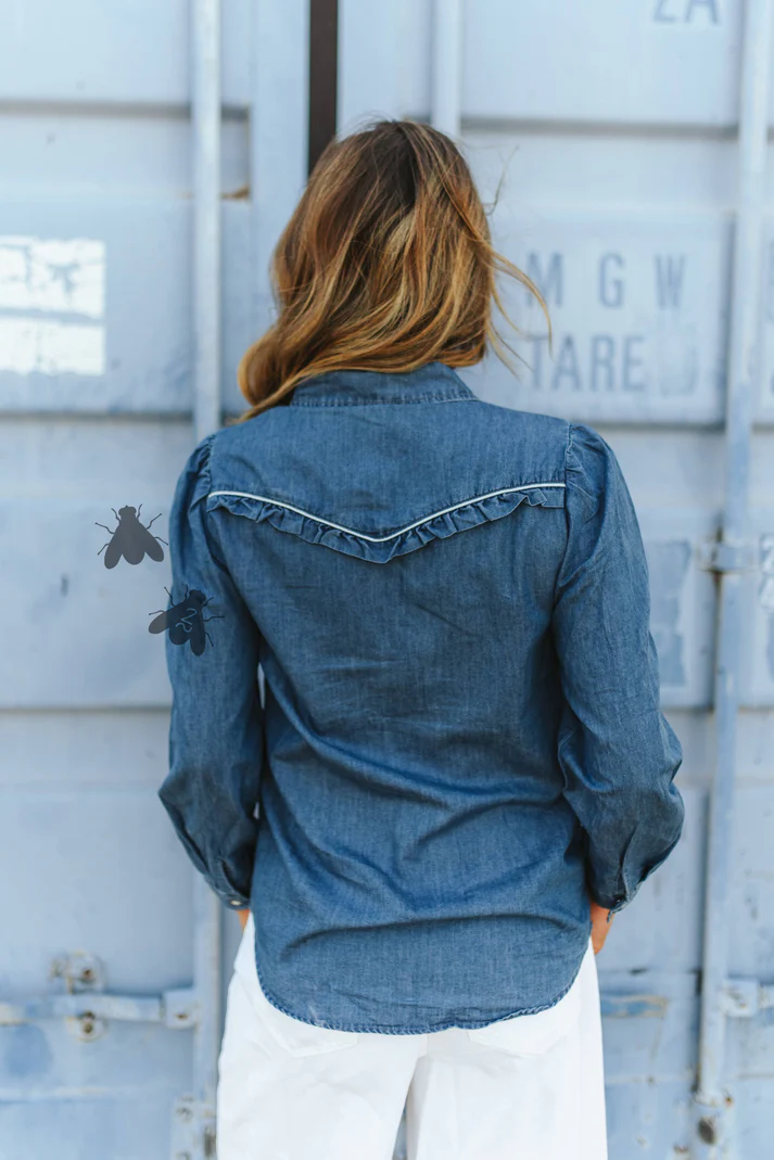 The Dark Rowdy Ruffles Longsleeve Top