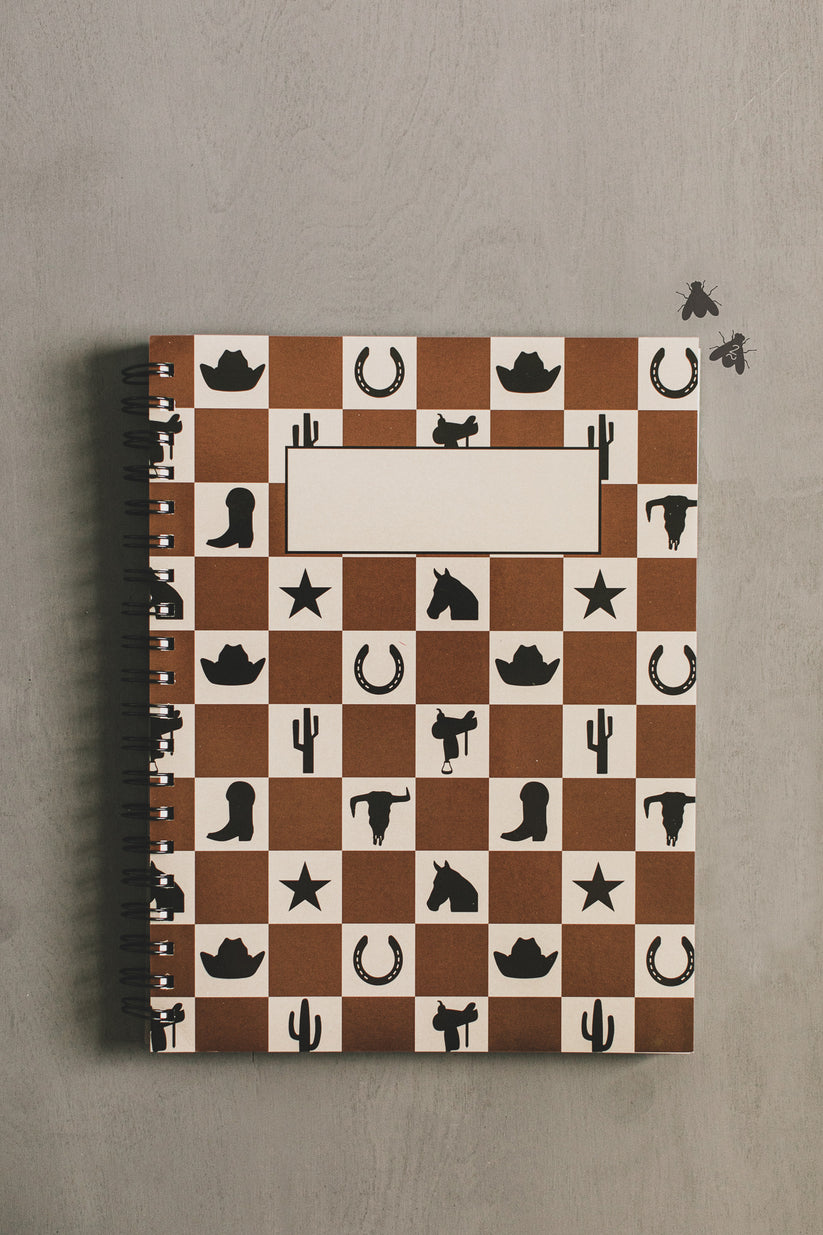 The Saddle Check Noteworthy Spiral Notebook