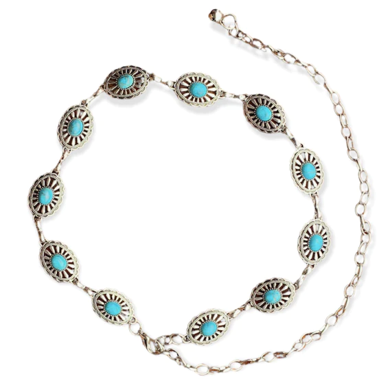 The Kids Turquoise Concho Belt (Multiple Styles)