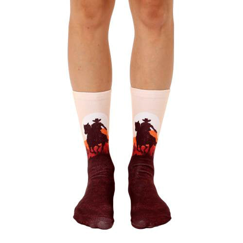 The Cowboy Sunset Crew Sock