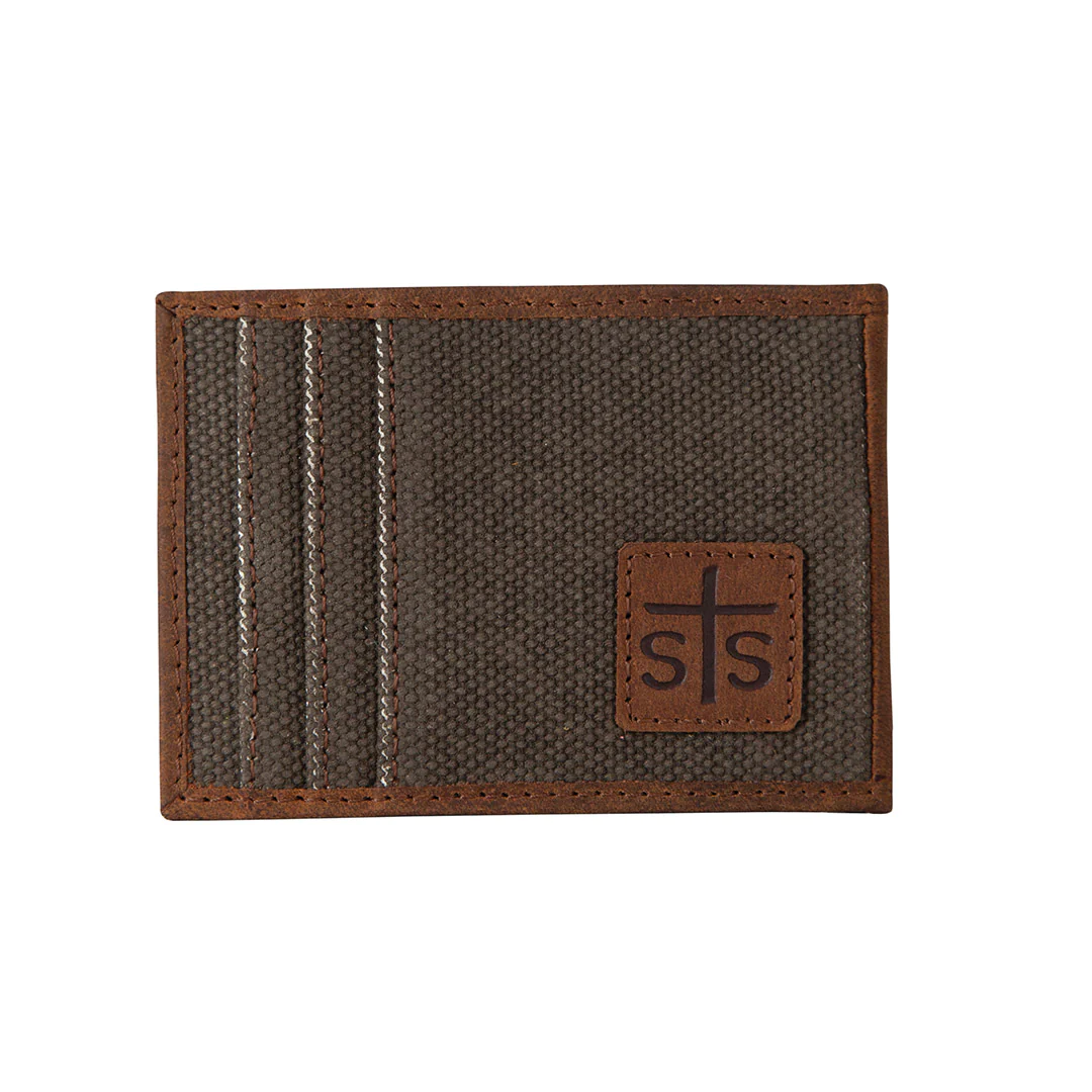 The STS Foreman Canvas Money Clip Card Wallet