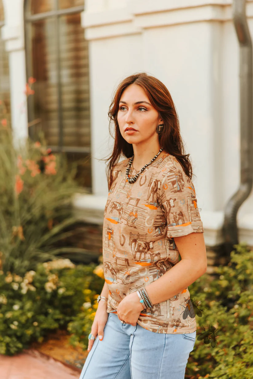 The Sunset Retro Ranch Tee