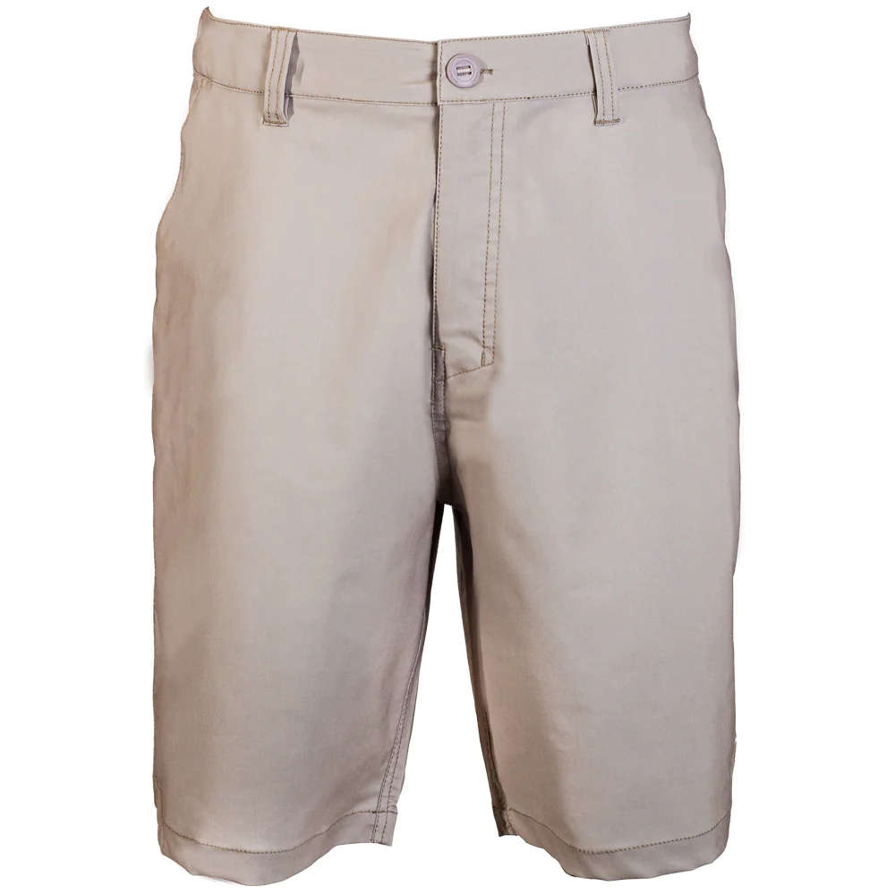 The Golfer Hybrid Athletic Fit Tan Shorts