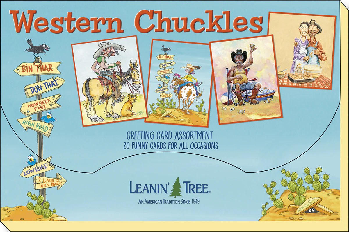 Western Chuckles Greeting Card Assortment 20 Designs for All Occasions