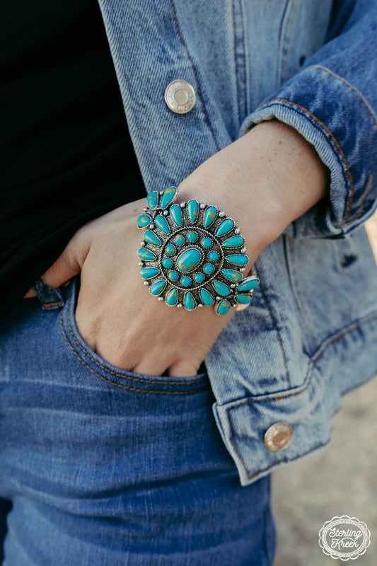 The Western Rider Turquoise Cuff Bracelet