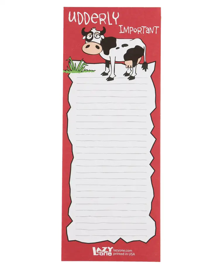 Udderly Important Notepad