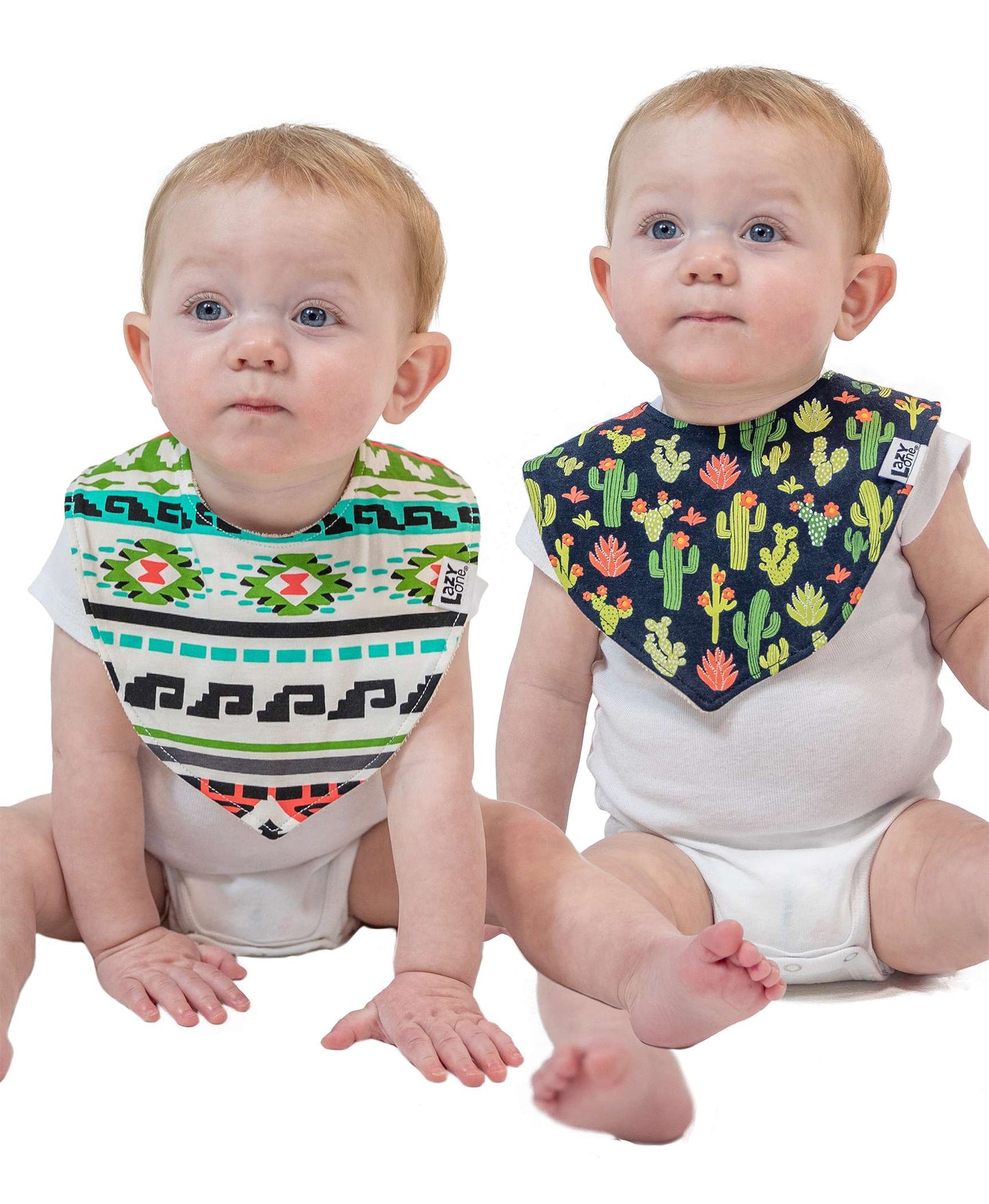 Cactus 2 Pack Infant Bandana Bib