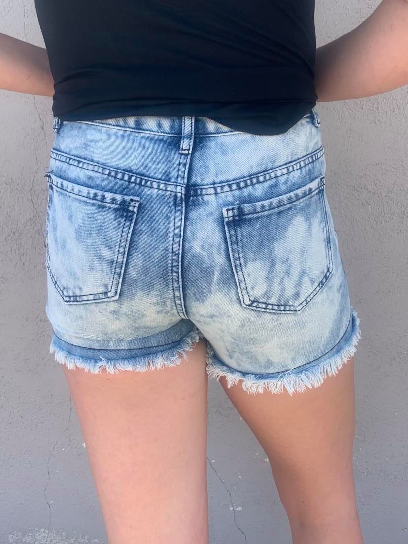 Crazy Train Shore Line Denim Jean Shorts