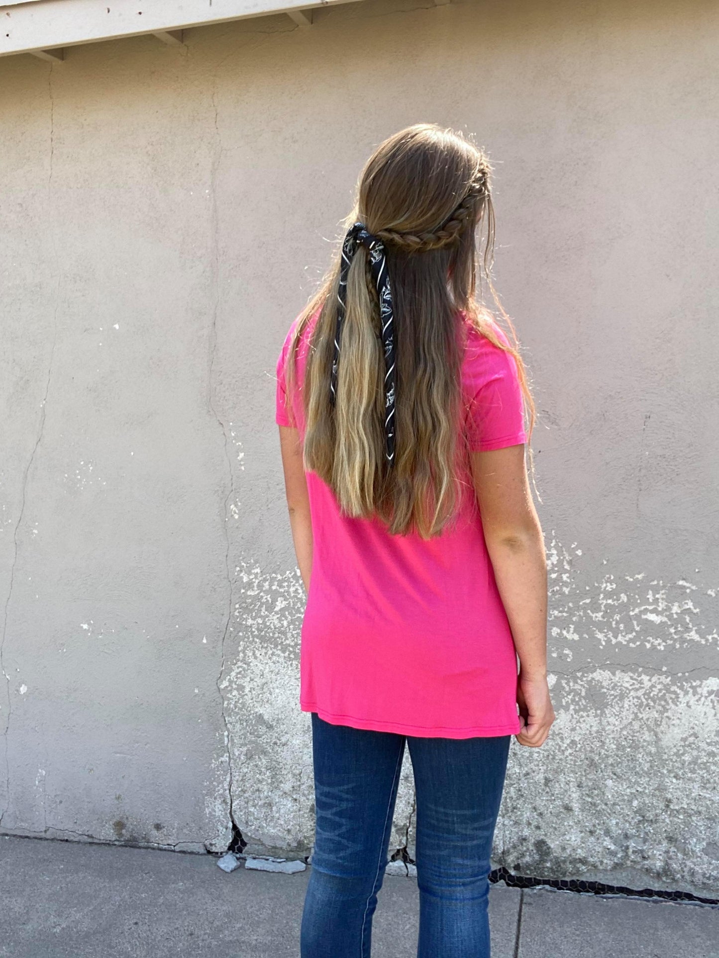 Crazy Train Let's Get Knotty Top Pink Knot Top