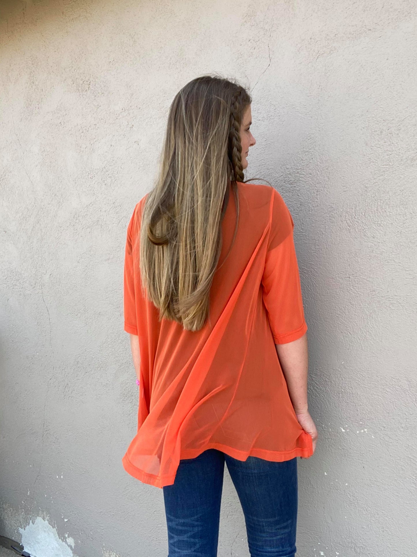 Orange Kickoff Kimono by Crazy Train