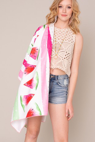 Watermelon Beach Towel Mat