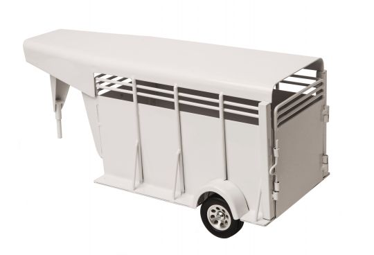 Gooseneck Ranch Trailer White
