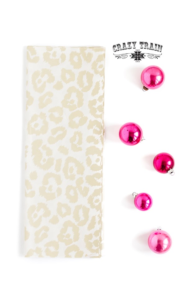 Crazy Train Baby Got Gifts Cream Leopard Tissue Paper