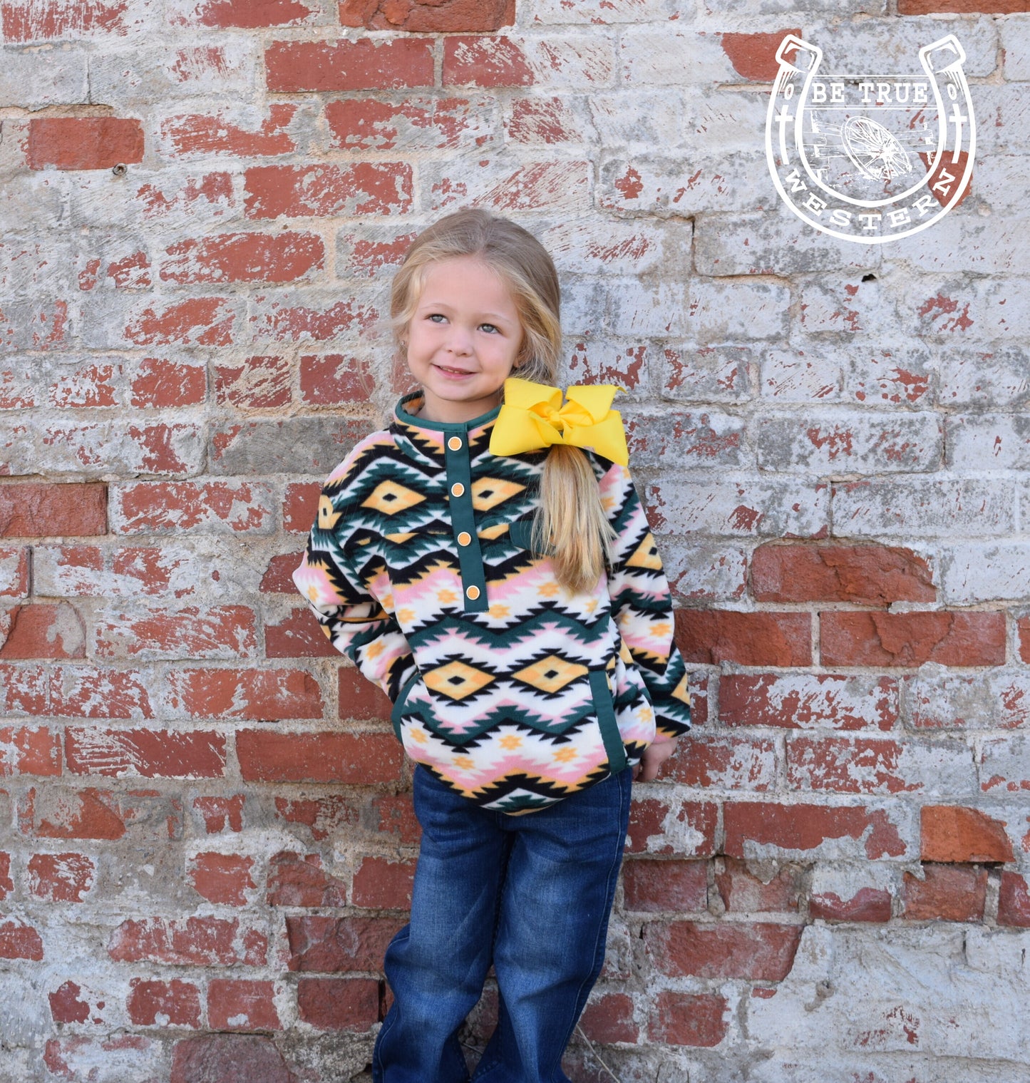 The Girls Forest Fleece Pullover