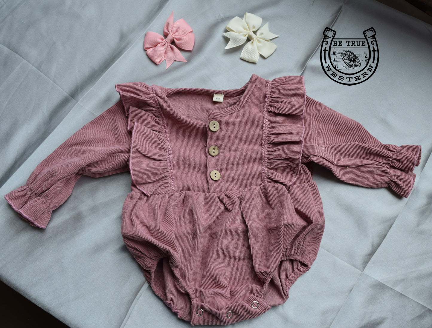 The Mauve Pink Corduroy Onesie