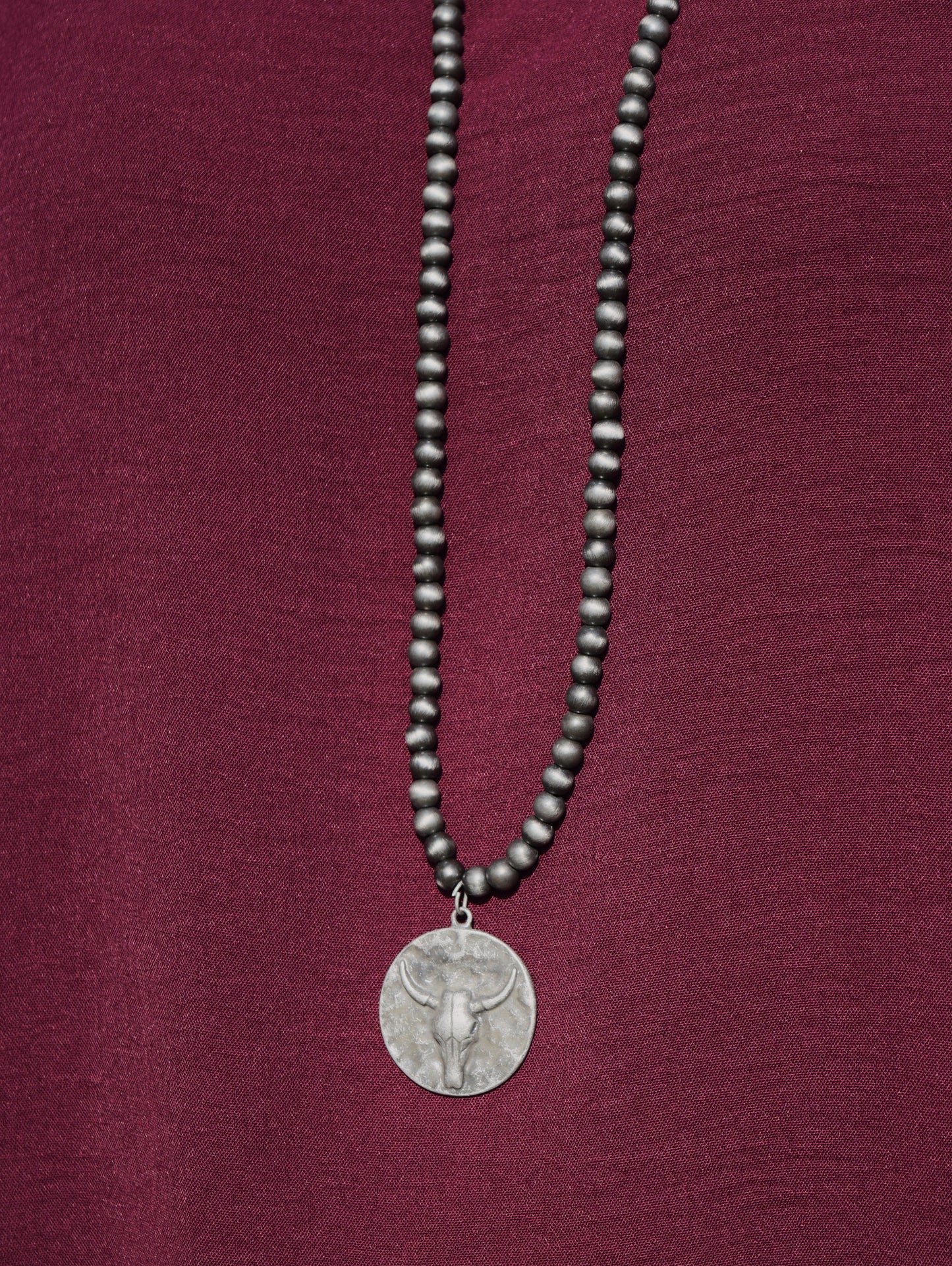 The Bull Skull Navajo Necklace