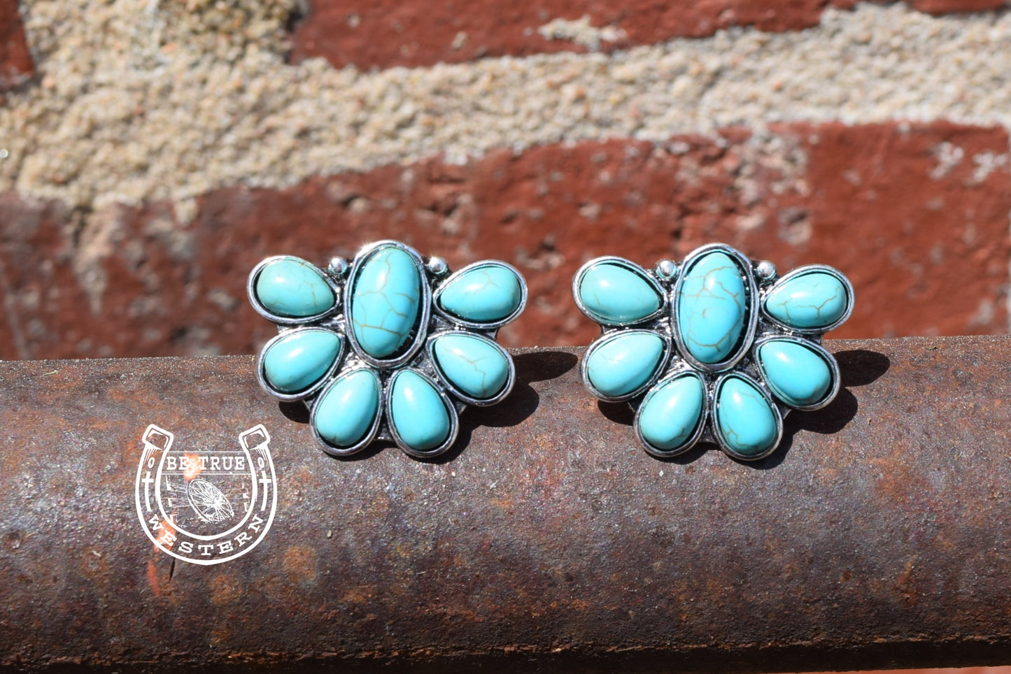 The Turquoise Stonehenge Earrings