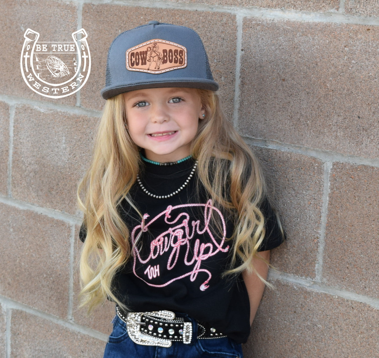The Cow Boss Kids Snap Back Hat