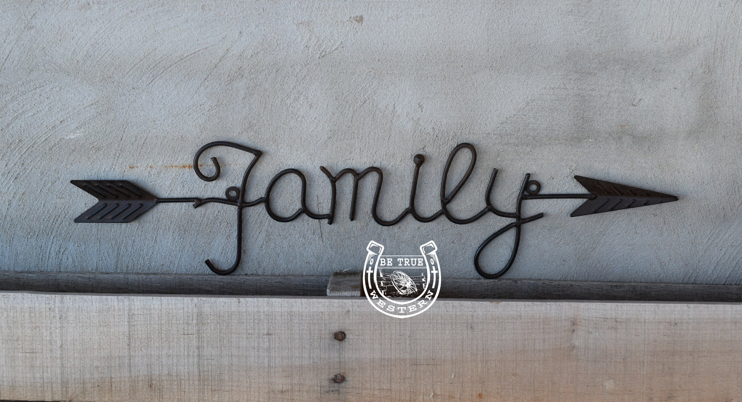 Metal Family Wall Hanging