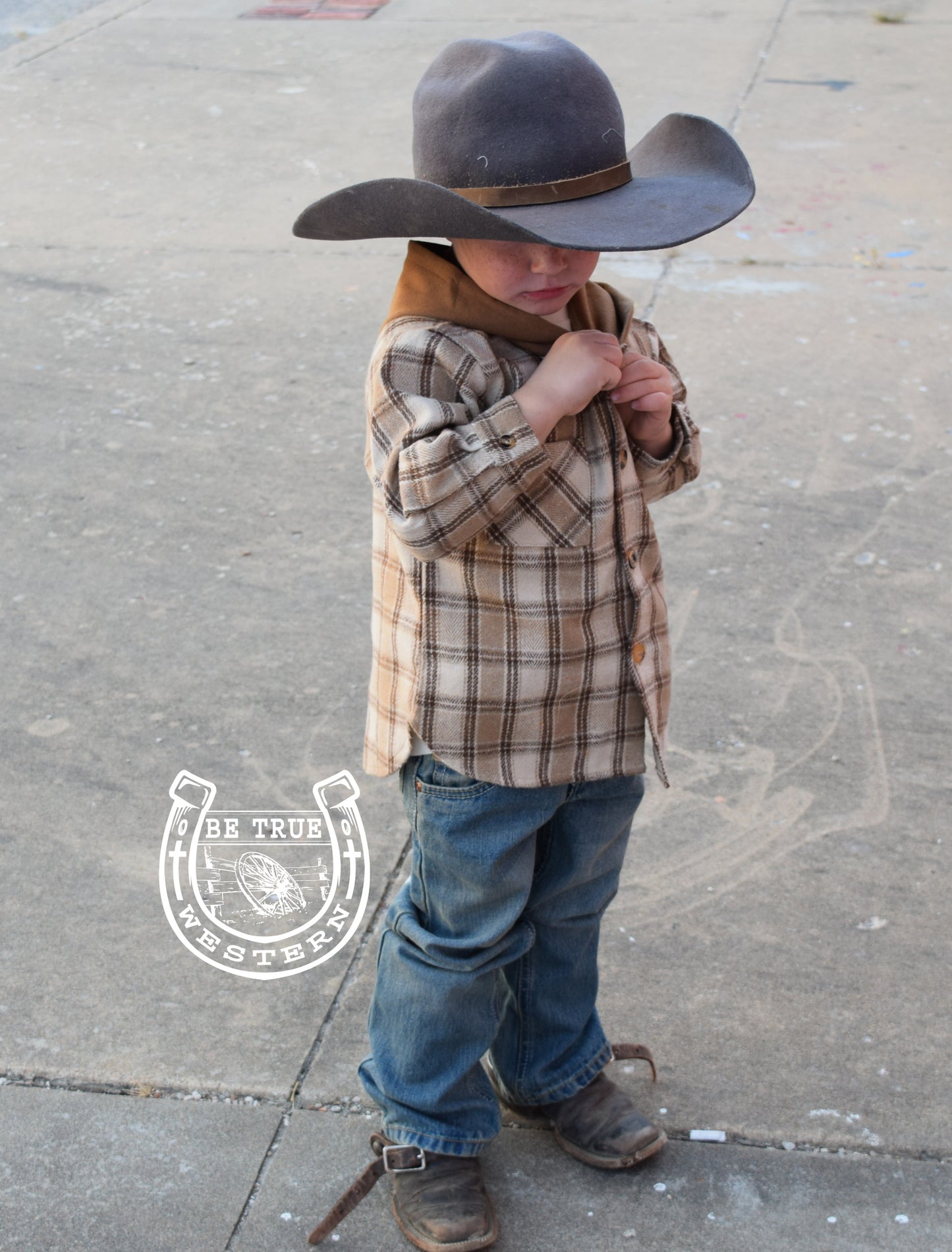 The Toddler Plaid Hoodie Shirt/Shacket