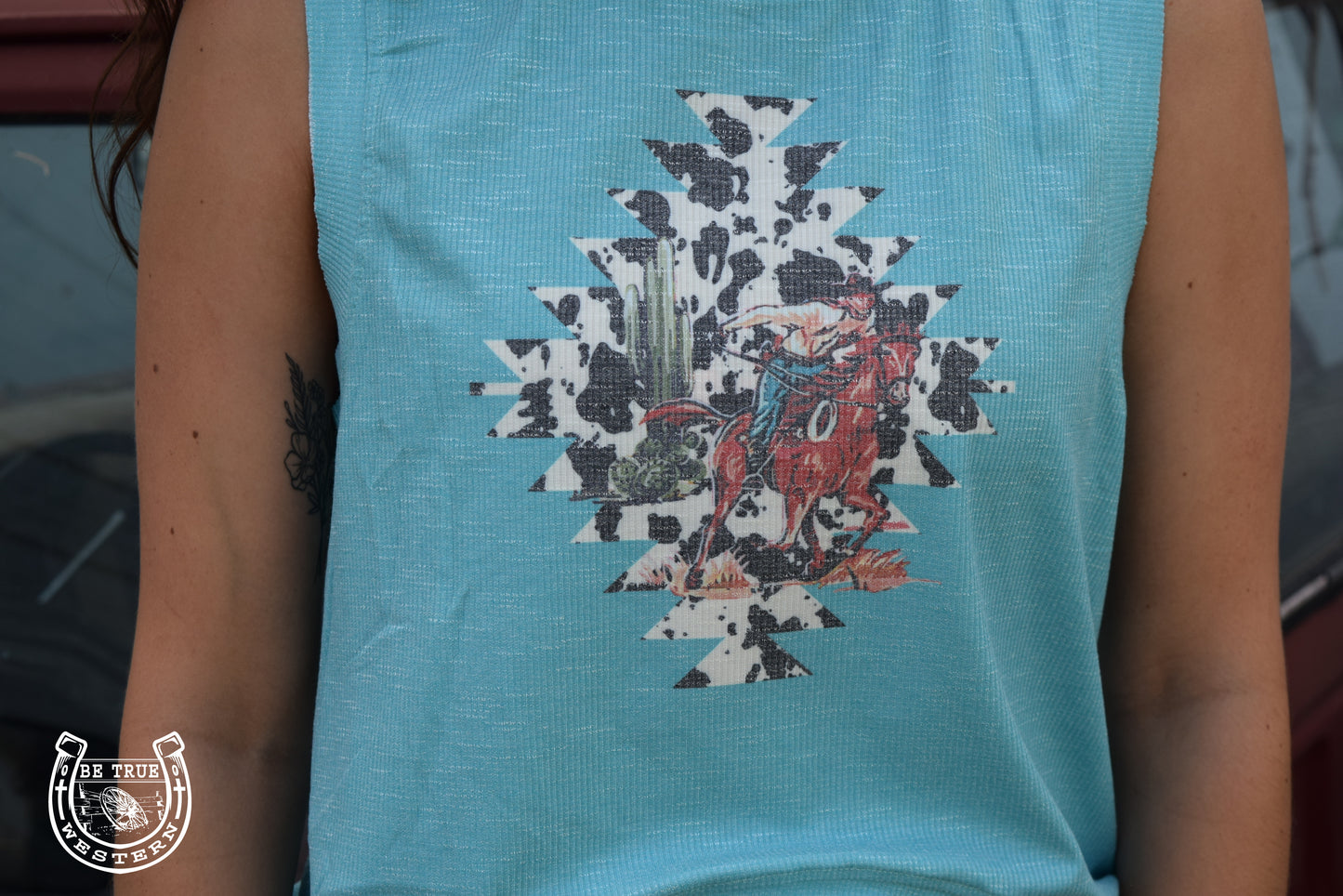 The Aztec Cowgirl Crop Top
