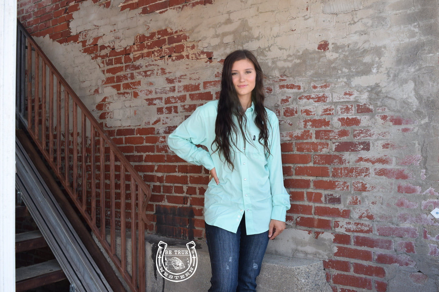 Hooey "Sol" Sea Foam Long Sleeve