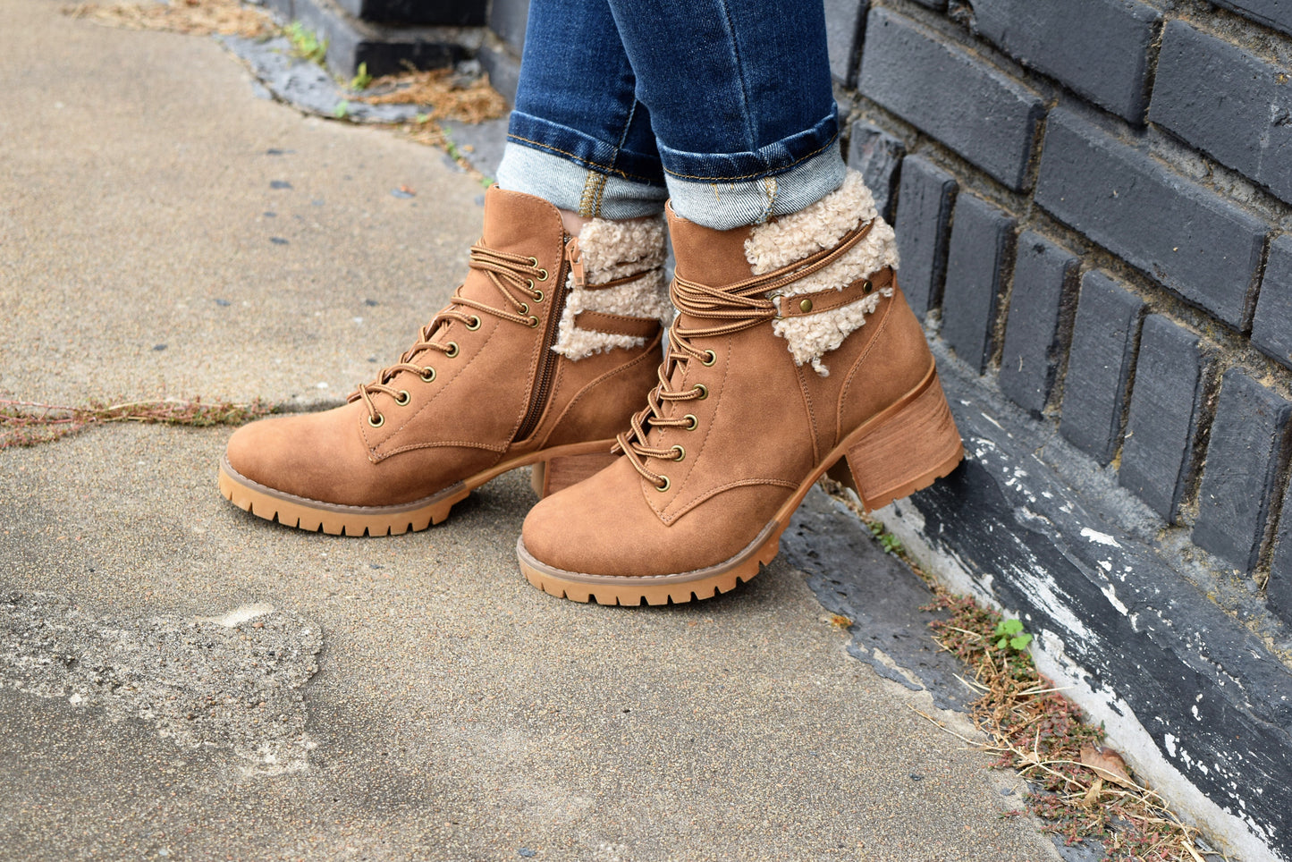 Tan Olivia Fur Boots by Very G