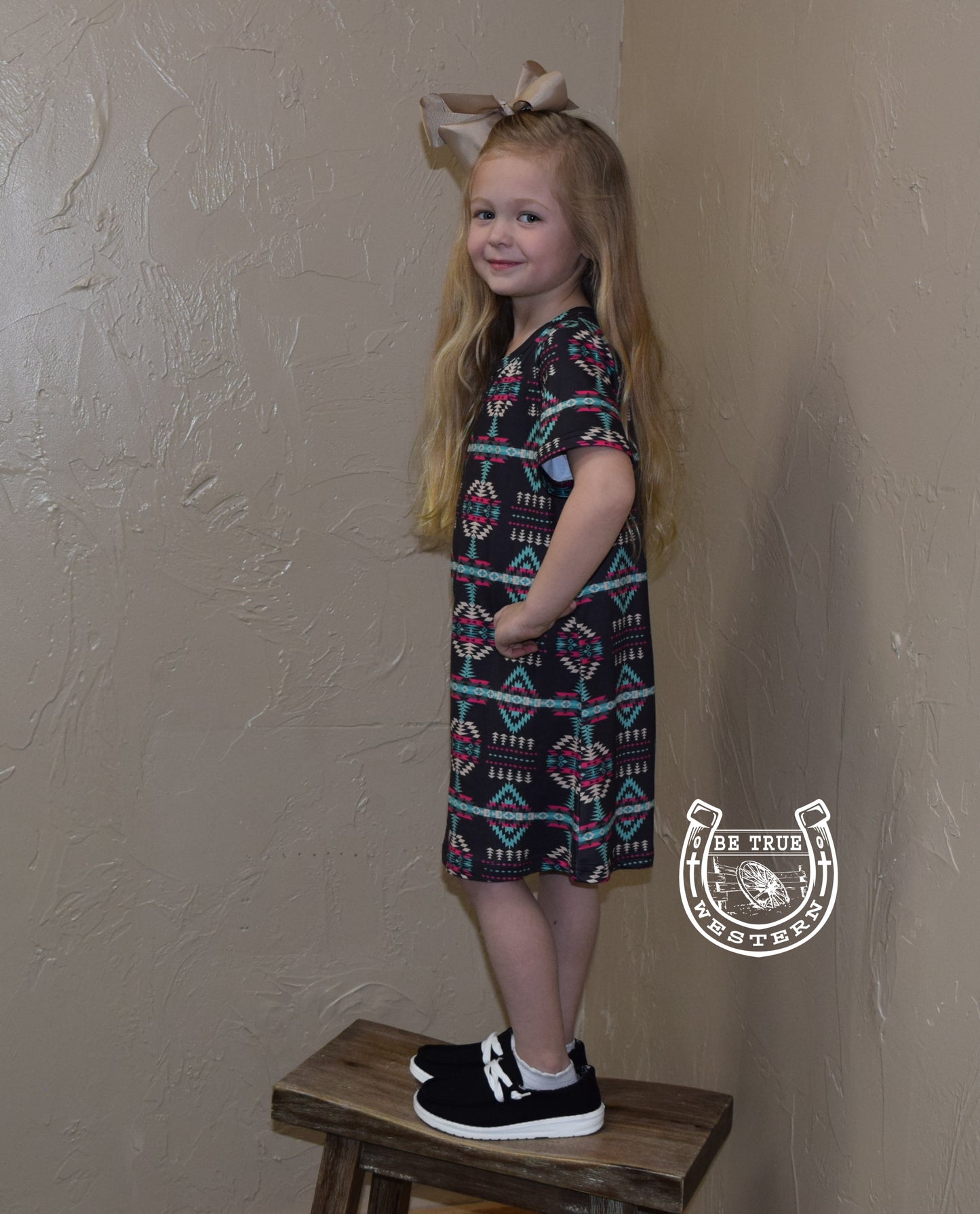 The Kids Drive me Insane Aztec Dress