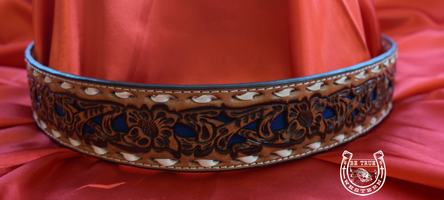 The Nocona Tapered Floral Mens Belt (Size 34 )
