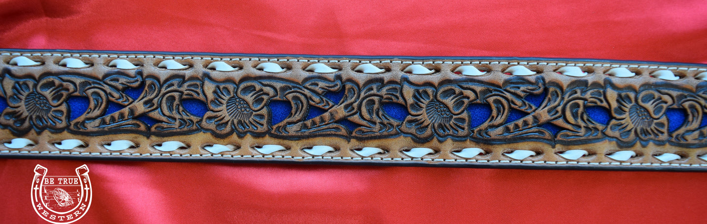 The Nocona Tapered Floral Mens Belt (Size 34 )