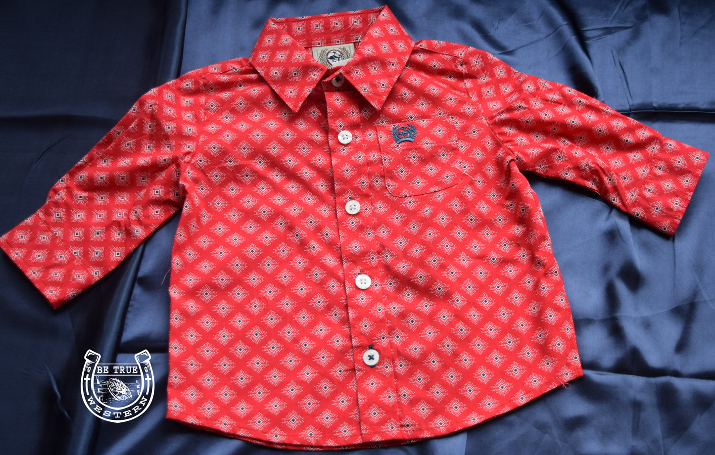 The Red Cinch Diamond Boys Button down
