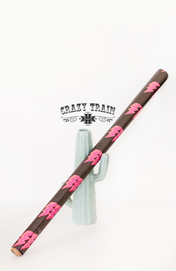 Crazy Train Pink Bolt Wrapping Paper