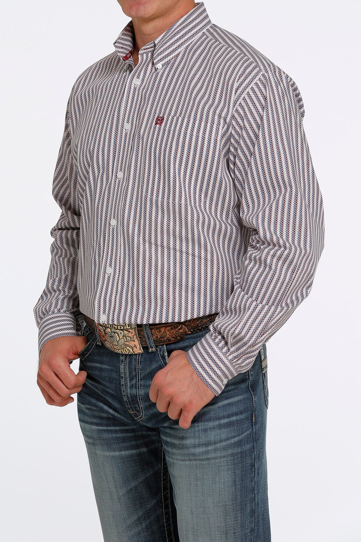 Mens Long Sleeve Cinch Shirt