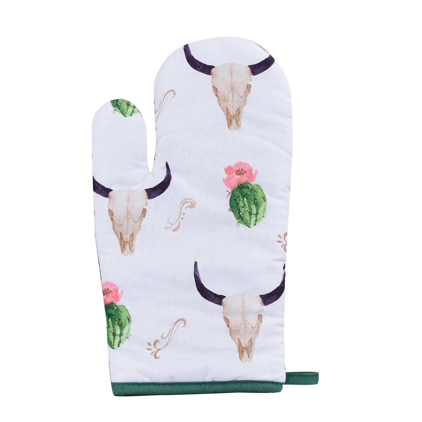 Skull/Cactus Oven Mitt