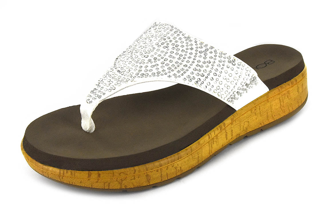 Corkys Sandal Rowley- White/Silver