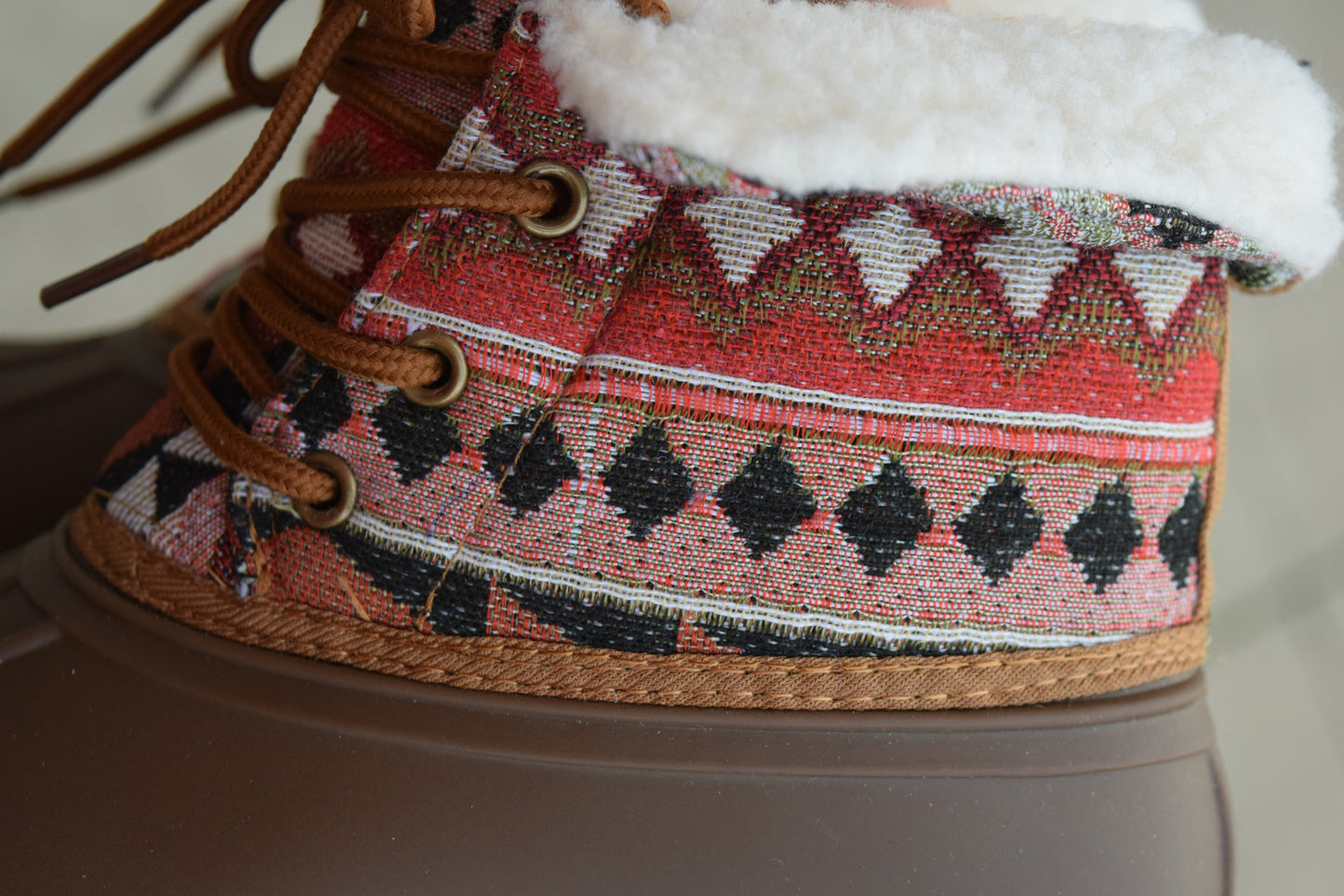 The Slush Tan Aztec Rain/Snow Boot