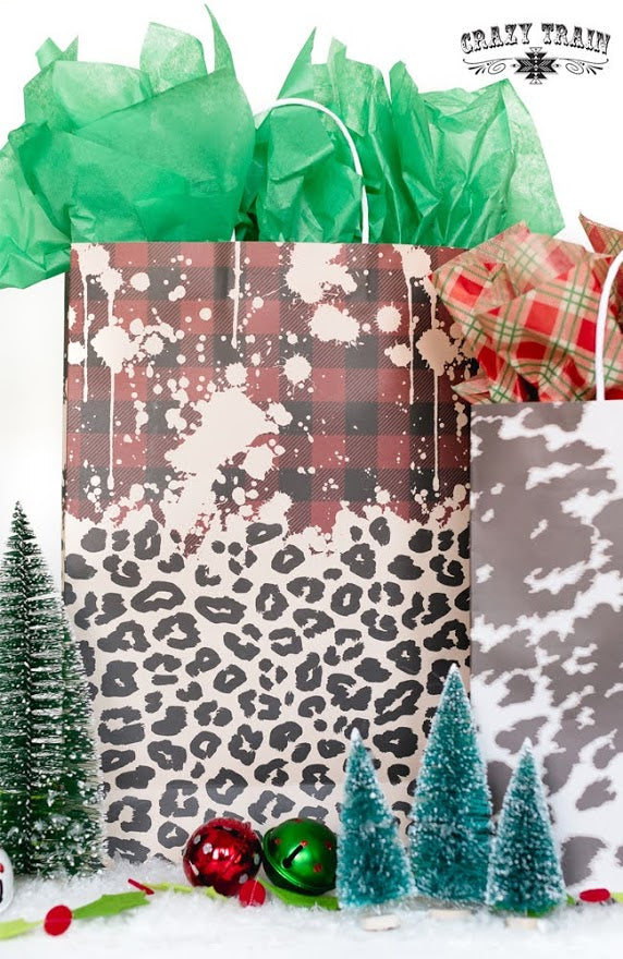 The Plaid and Leopard Gift Bag