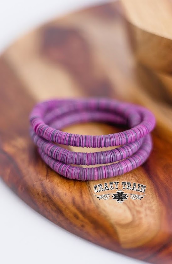 CRAZY TRAIN Purple Time Stopper Bracelet